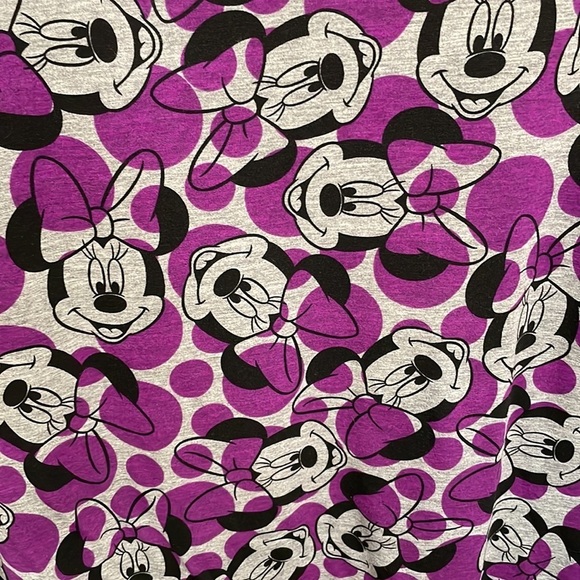 LULAROE Minnie Mouse Purple & Gray Polka Dot Tunic Shirt‎ Size XS - Picture 3 of 7